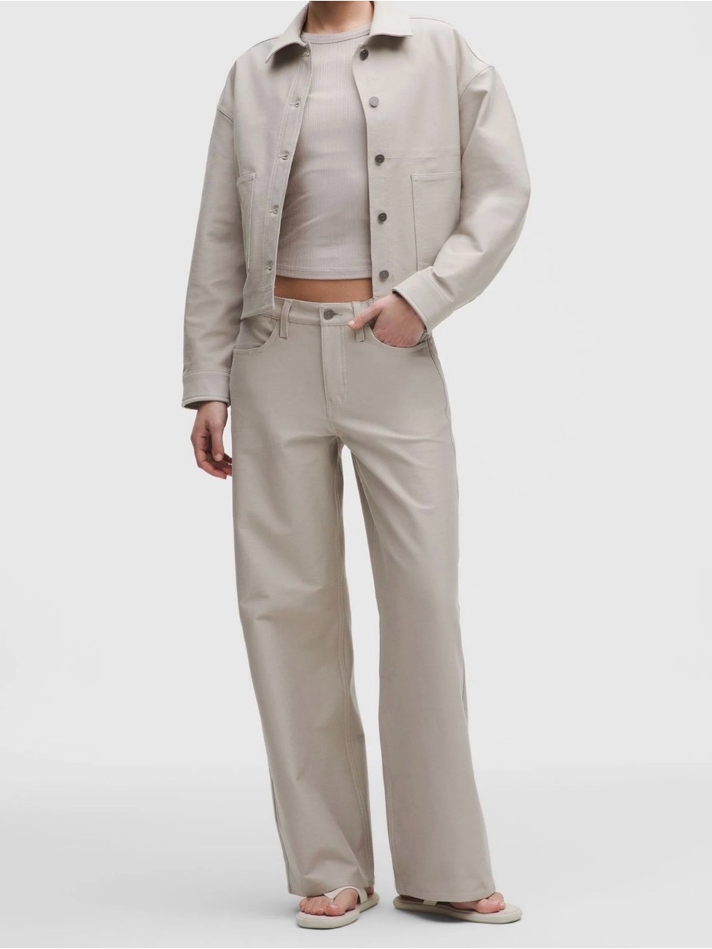 Lululemon EasyFive Jacket Downtown Tan